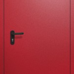 Противопожарная дверь однопольная с вентиляционной решеткой