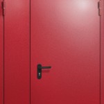 Полуторная противопожарная дверь с верхней фрамугой